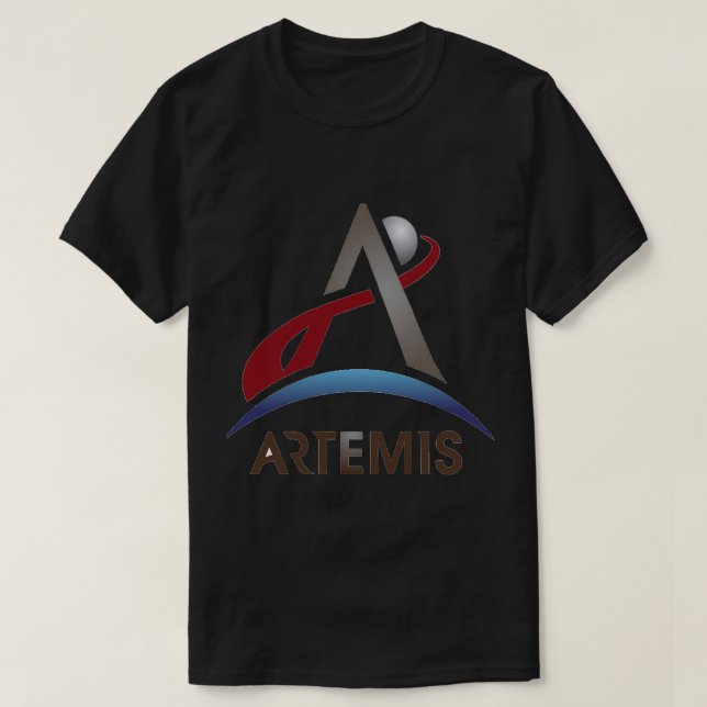Camiseta Artemis Novo Logotipo Oficial da NASA (Frente do Design)