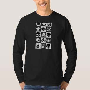 Camiseta Artes Crânio De Crânios Pirata Morto De Esqueleto