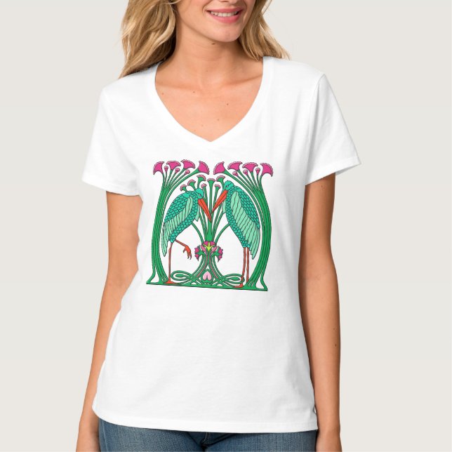 Camiseta Artes e Artesanatos gruas v2 (Frente)