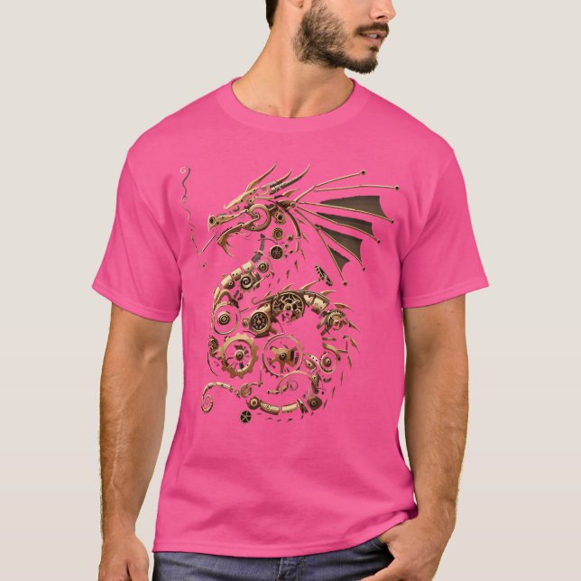 Camiseta Artes Gráficas de Arte de Dragão-Vedante Trabalho  (Frente)