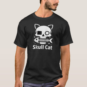 Camiseta Artes Gráficas Piratas Halloween Crânio Assustador