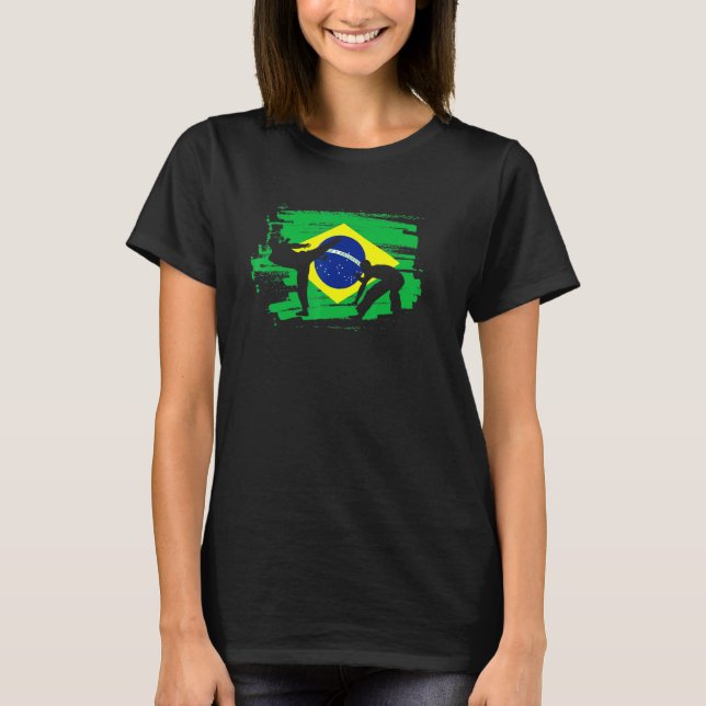 Camiseta Artes Marciais Afro-Brasileiras Dançando Capoeir (Frente)