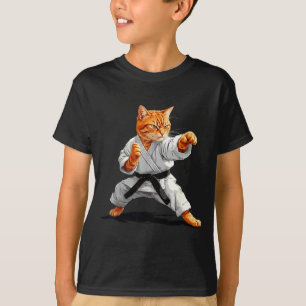 Camiseta Artes Marciais Caratê Taekwondo Gato Jiu Jitsu Jud