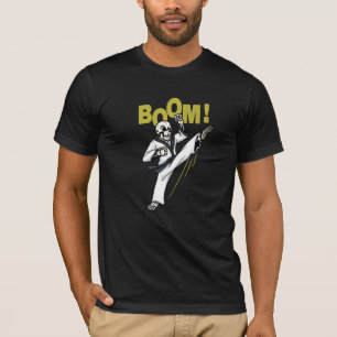 Camiseta Artes Marciais Combatem Esqueleto Chuta Caratê