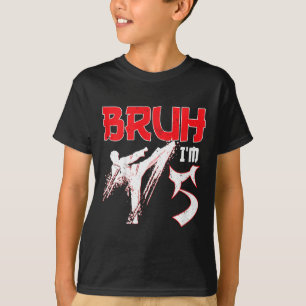 Camiseta Artes Marciais de Aniversário de Karatê Taekwondo 