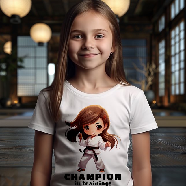 Camiseta Artes marciais de Karate (A t-shirt for your little princess karate warrior! )