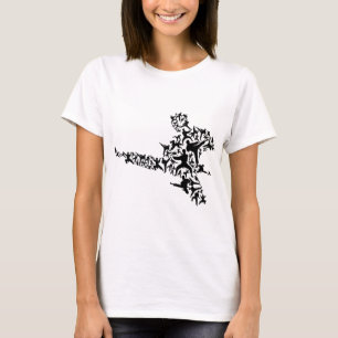 Camiseta Artes Marciais de Karatê Chute Voador Boxe Kickbox
