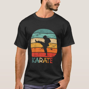 Camiseta Artes Marciais de Karatê Infantil Motivo Grunge Um