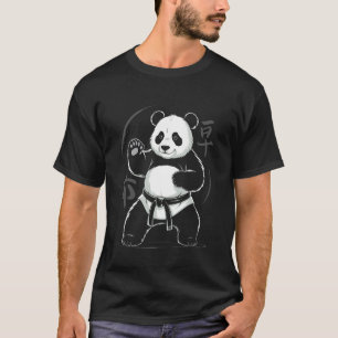 Camiseta Artes Marciais Design Panda Lutador