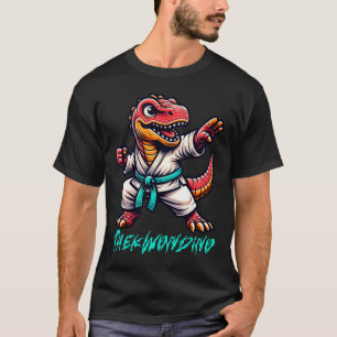 Camiseta Artes Marciais Engraçadas Karate Taekwondo Dino An