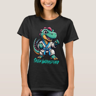 Camiseta Artes Marciais Engraçadas Karate Taekwondo Dino An