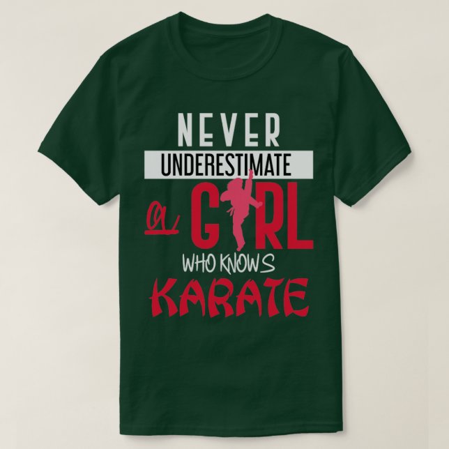 Camiseta Artes marciais Karate Girl Gift Karate (Frente do Design)