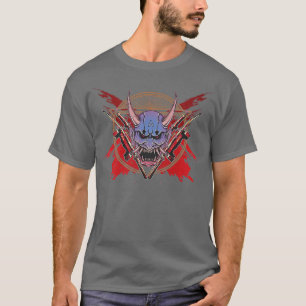 Camiseta Artes marciais - Katana japonesa com Mães de Tengu