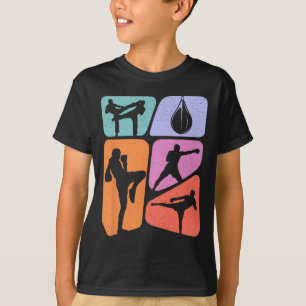Camiseta Artes Marciais Muay Thai Crianças Meninos Homens K