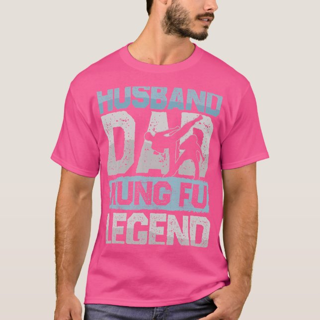 Camiseta Artes Marciais Pai Marido Kung Fu Legenda Kung Fu  (Frente)