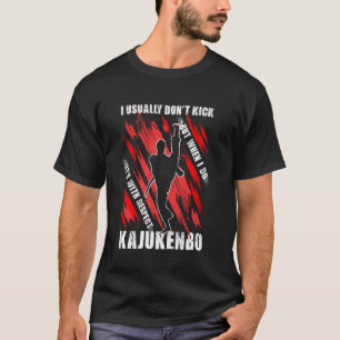 Camiseta Artes Marciais Que Eu Costumo Não Chutar Treinamen