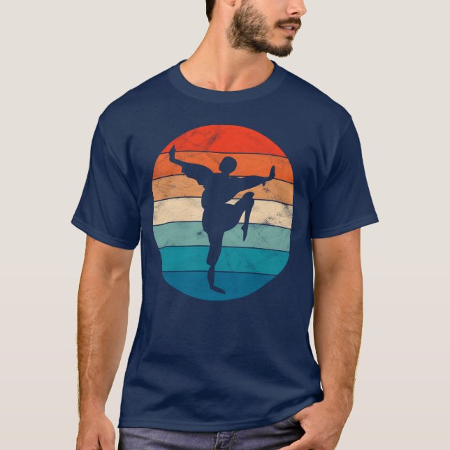 Camiseta Artes Marciais retrô (Frente)