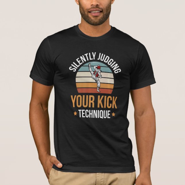 Camiseta Artes Marciais Taekwondo Para Um Estudante Do Taek (Frente)