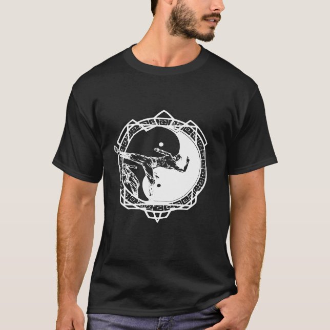 Camiseta Artes marciais Yin Yang Mma Taekwondo Karate (Frente)