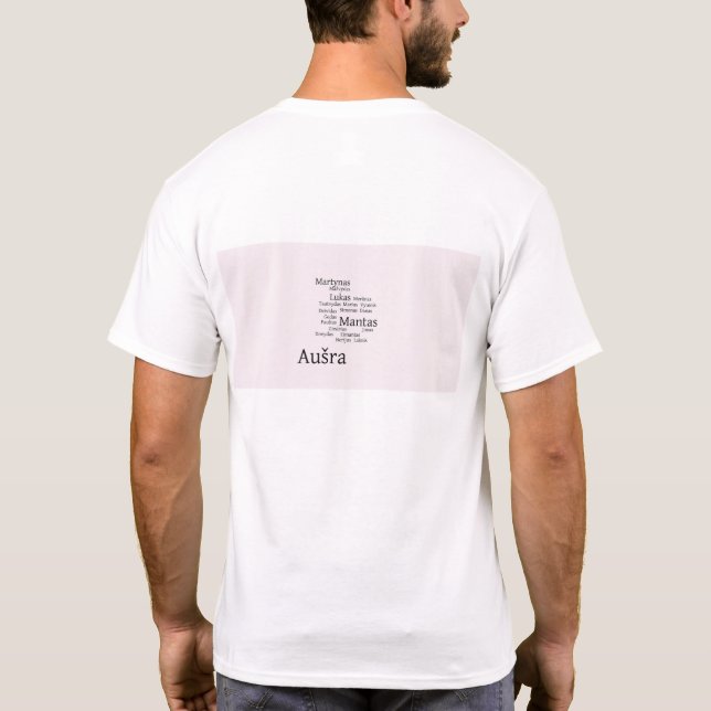 Camiseta Artes masculinas: layout traseiro (Verso)