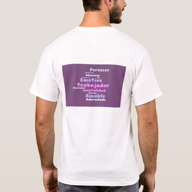 Camiseta Artes masculinas: layout traseiro (Verso)