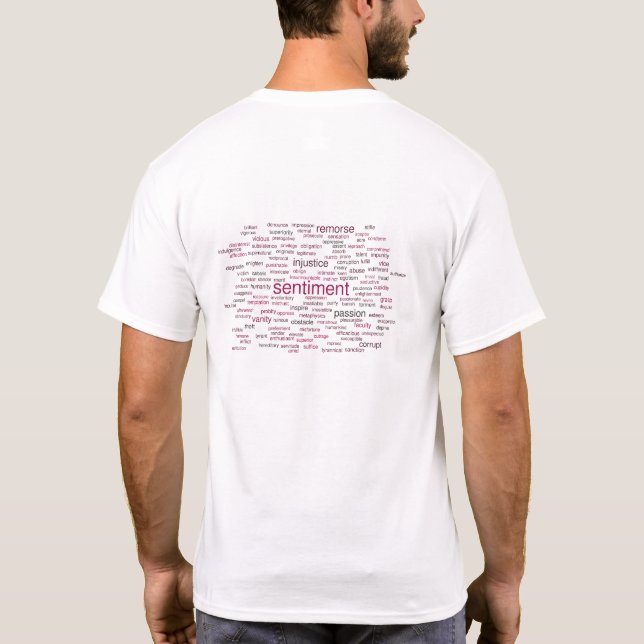Camiseta Artes masculinas: layout traseiro (Verso)
