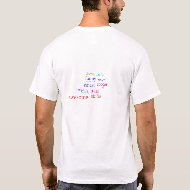 Camiseta Artes masculinas: layout traseiro (Verso)