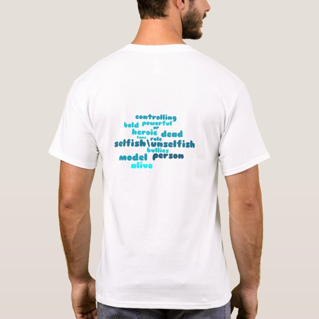 Camiseta Artes masculinas: layout traseiro (Verso)