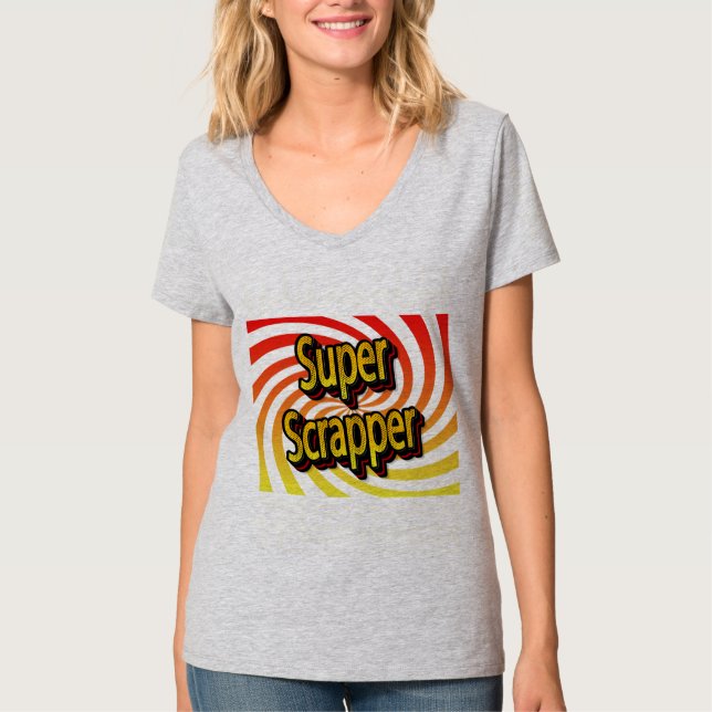 Camiseta Artesã de Álbum de Recortes Cropper (Frente)