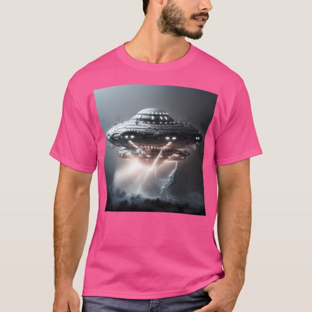 Camiseta Artesanato alienígena Demônio - Pesadelo Voador De (Frente)