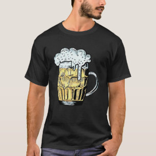 Camiseta Artesanato Beer Beer Mug Beer Glass Vintage Retro