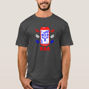 Camiseta Artesanato Beer Can - U.S.A