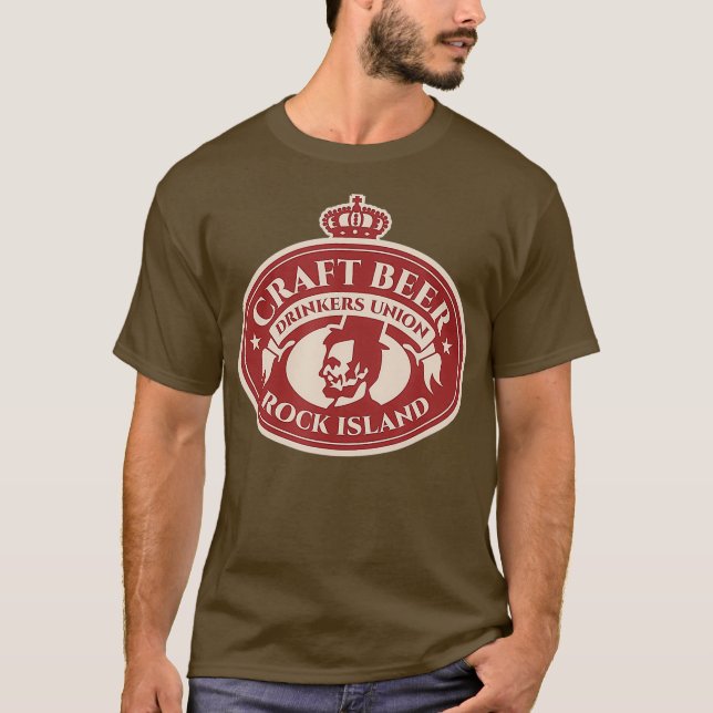 Camiseta Artesanato Beer Lover - Rock Island Illinois (Frente)