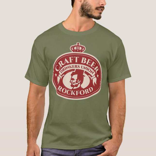 Camiseta Artesanato Beer Lover - Rockford Illinois (Frente)