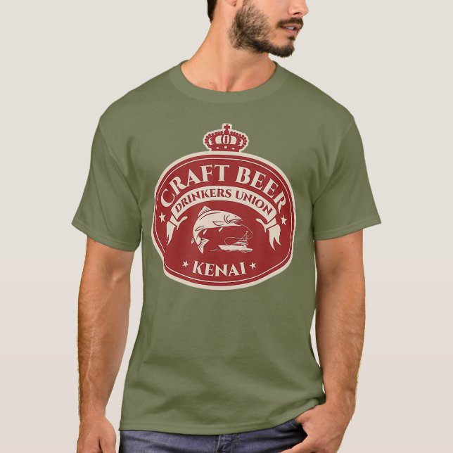 Camiseta Artesanato Beer Lovers Kenai Alaska (Frente)