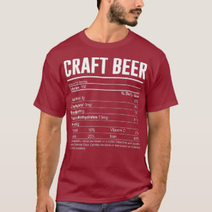Camiseta Artesanato Beer Nutrição Fatos Namorados Bebendos