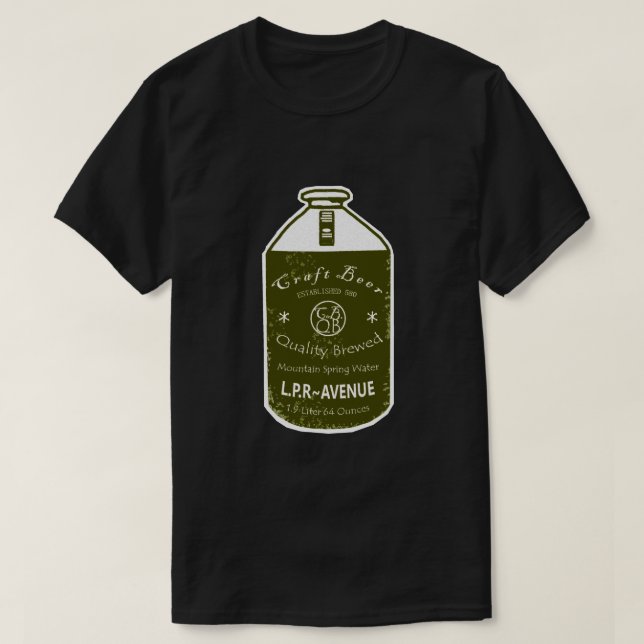 Camiseta Artesanato Cervejeira Jug Verde Branco (Frente do Design)