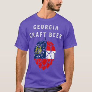 Camiseta Artesanato de Bandeira do Estado da Geórgia Cerve