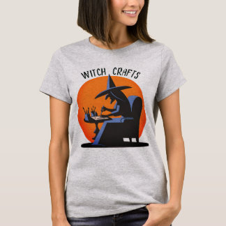 Camiseta Artesanato de Bruxas Retro Halloween