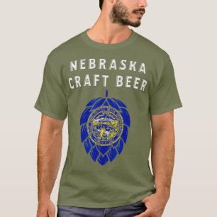 Camiseta Artesanato de Sinalizador do Estado de Nebraska Be