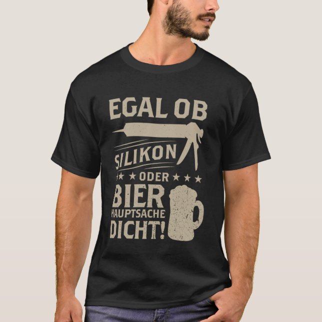 Camiseta Artesanato dizendo não importa se é silicone ou ab (Frente)