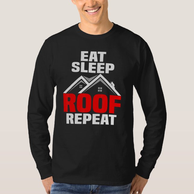 Camiseta Artesanato Roof Roofing Profissão 1 (Frente)
