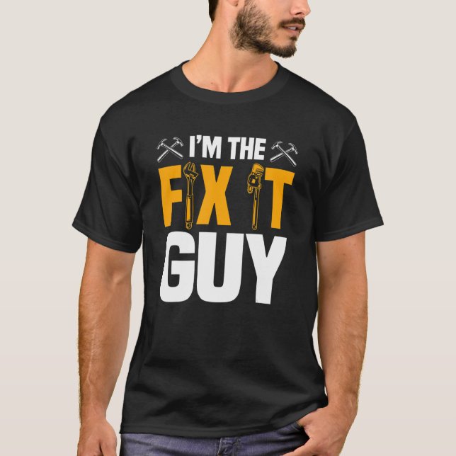 Camiseta Artesanatos do Handworker Fixer Reparman Builder (Frente)