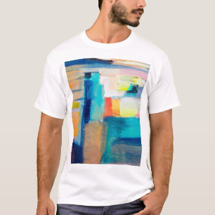 Camiseta Artesania em Textura de Óleo Abstrata