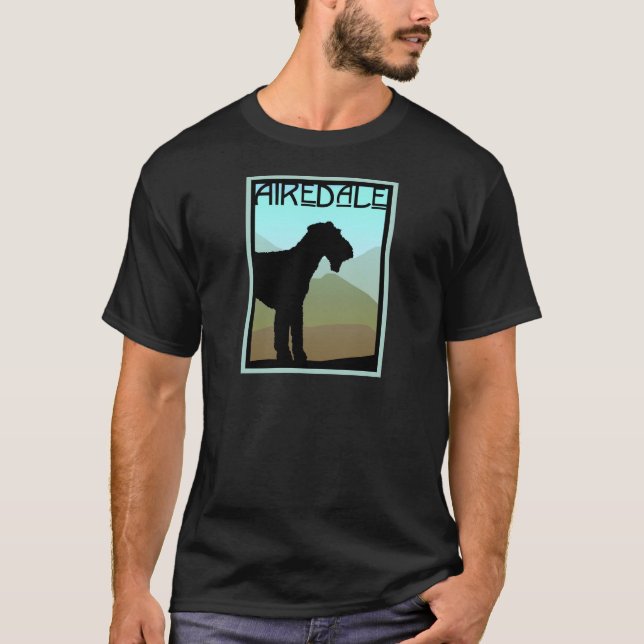 Camiseta Artesão Airedale Terrier (Frente)