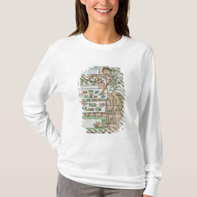 Camiseta Artesão asteca da pena (Frente)