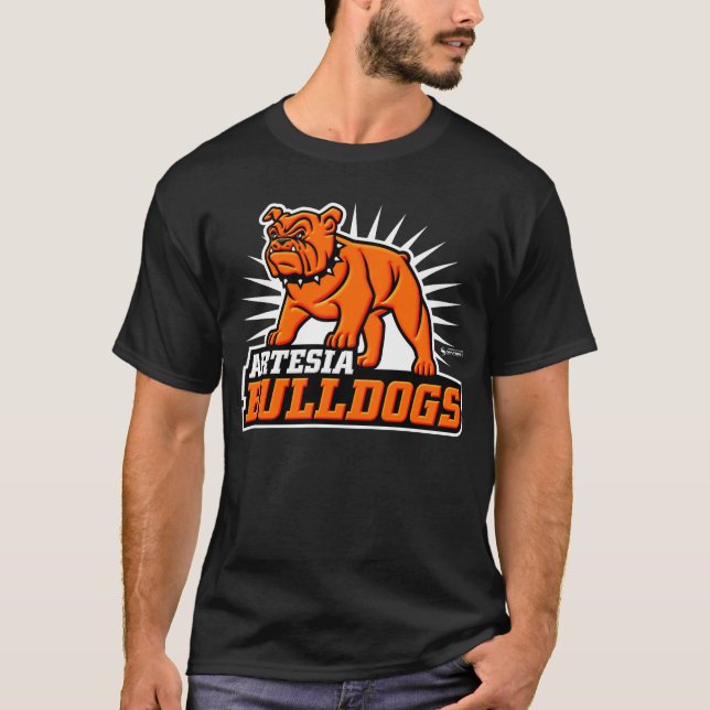 Camiseta Artesia Bulldog Logotipo T-Shirt 3D (Frente)