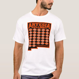 Camiseta Artesia Bulldog State Champs Futebol T-Shirt
