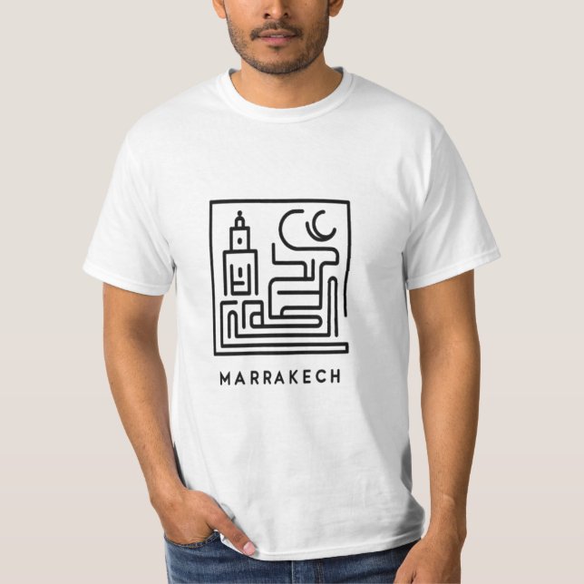 Camiseta Artful Marrakech: A Alma de Marrocos na Design #3 (Frente)
