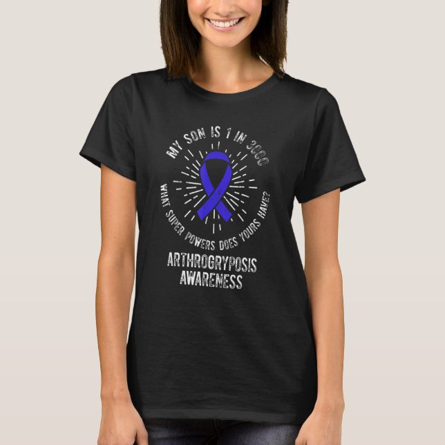 Camiseta Arthrogryposis Sensibilização Filho Sobrevivente G (Frente)